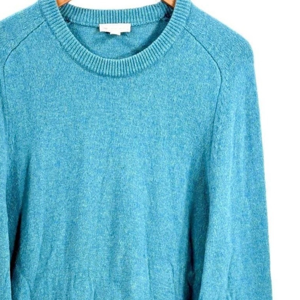 Gap Sweater Lagoon Blue Lambswool Blend Crewneck Pullover XL 989474